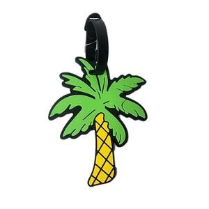 Palm Tree Luggage Tag Identification Label Suitcase Backpack Travel Charm! LARGE